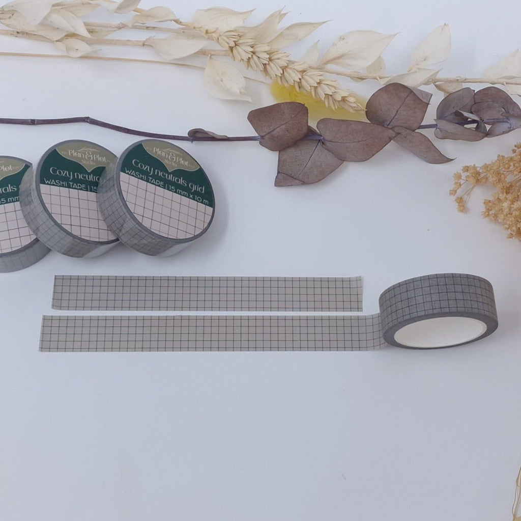 Cozy Neutrals Grid | Washi tape