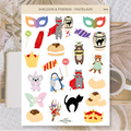 Sheldon & Friends - fastelavn | Stickers