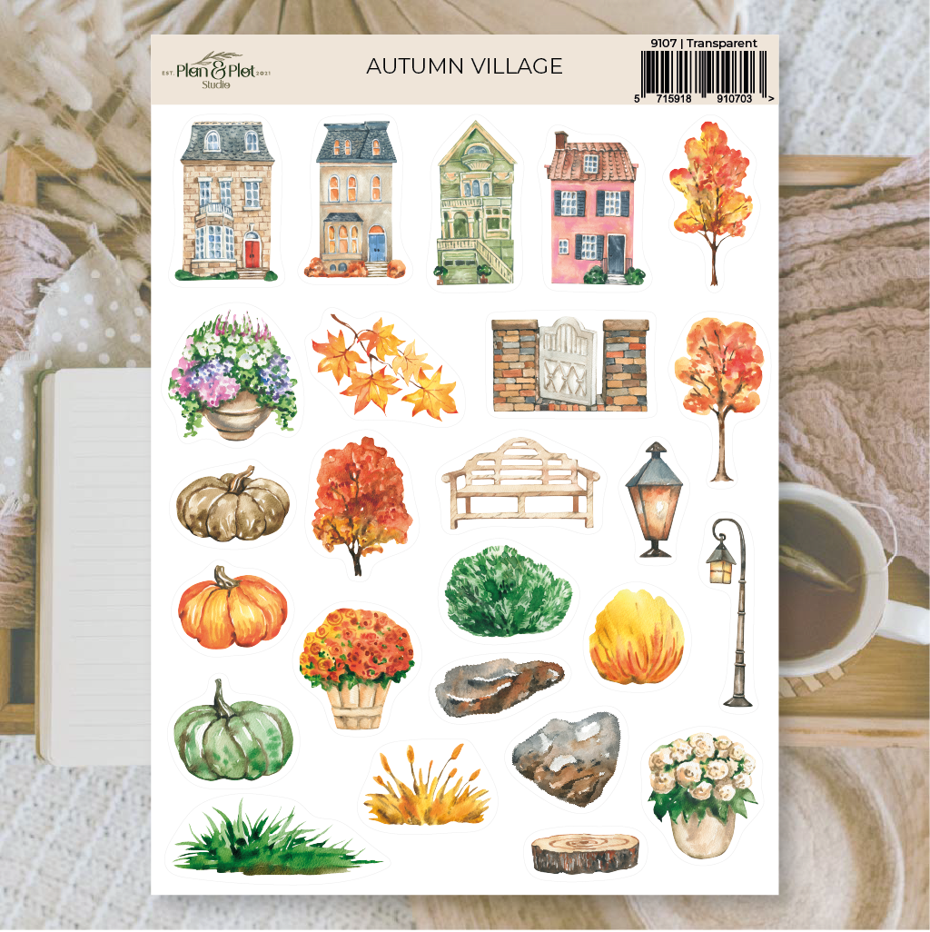 Autumn village | Stickers