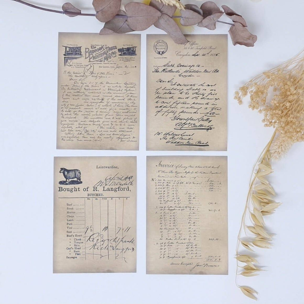 Written records ephemera paper | 7,4x10,5 cm | 3×8 designs