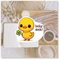 Lucky duck | Die cut sticker