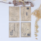 Written records ephemera paper | 7,4x10,5 cm | 3×8 designs