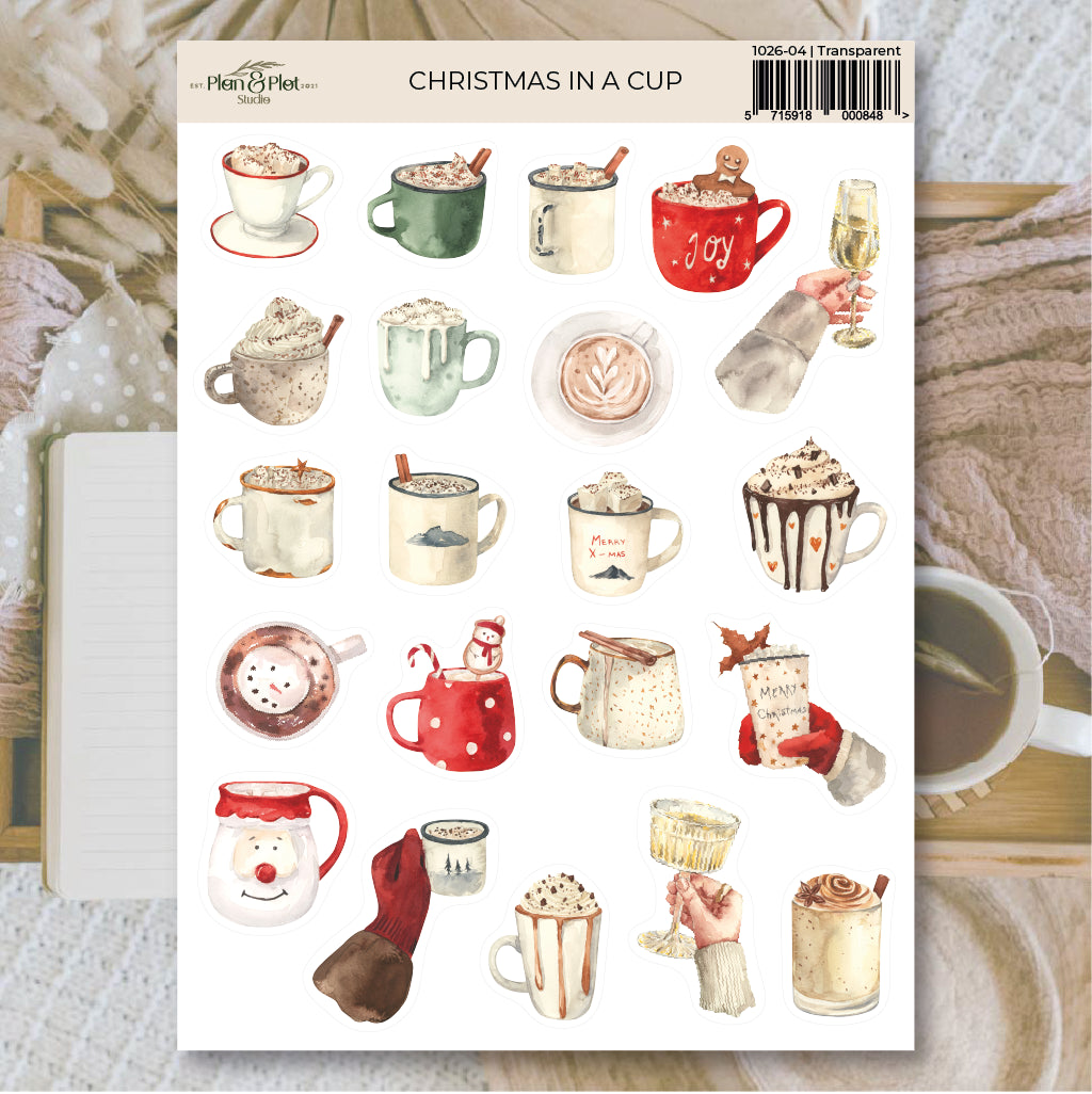 Christmas in a cup | Stickers
