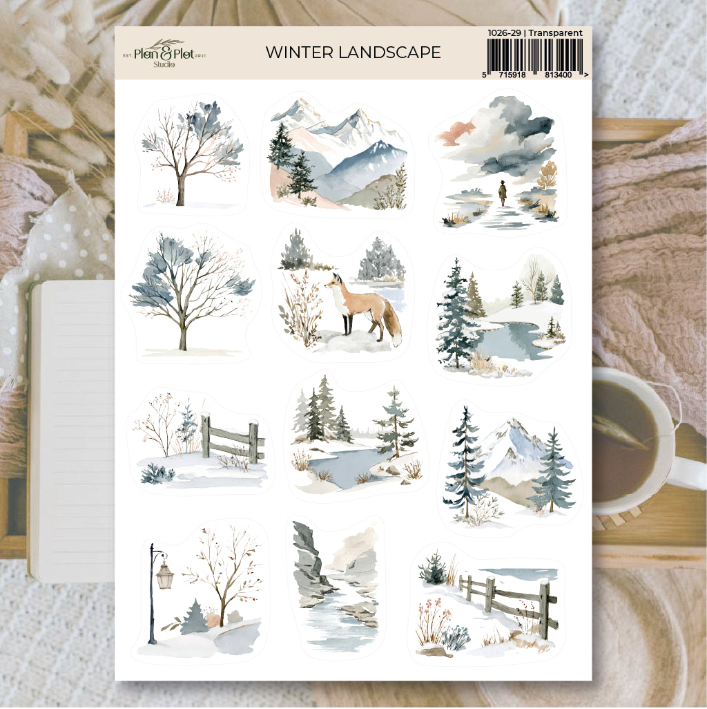 Winter landscape | Stickers