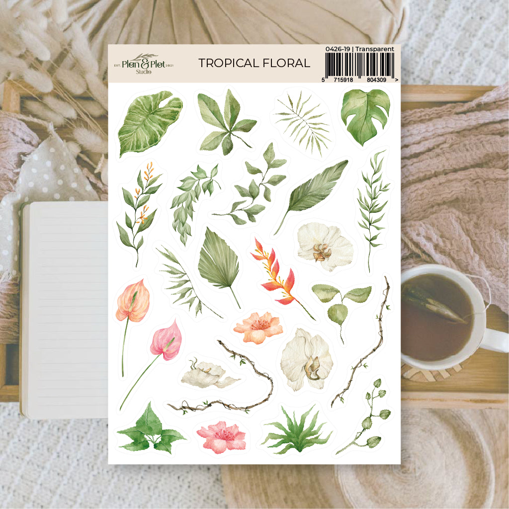 Tropical floral | Stickers