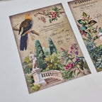 Antique garden Scrap paper | 10,5 x 14,8 cm | 3×8 designs