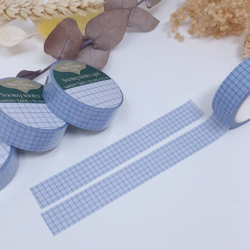 Snowy Winter Grid | Washi tape