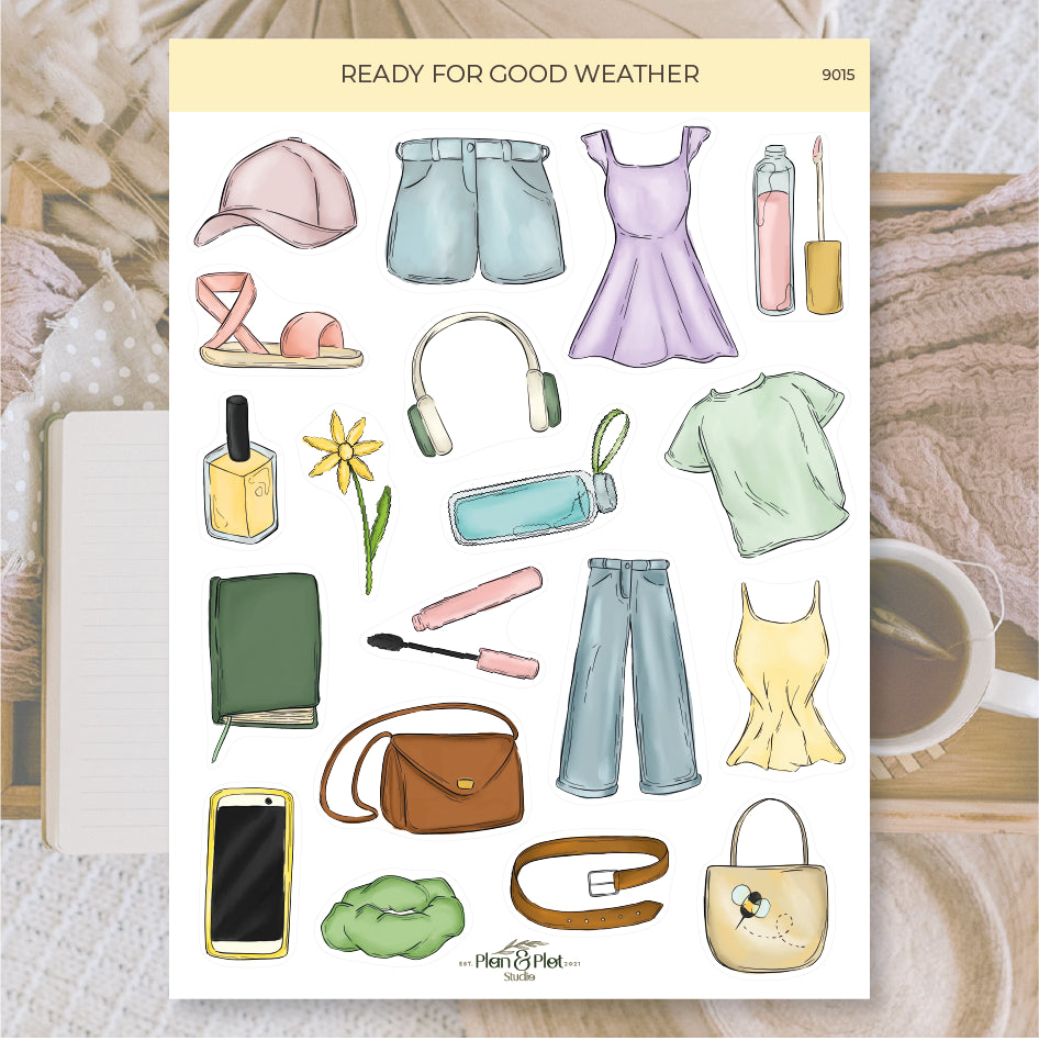 Ready for good weather | Stickers