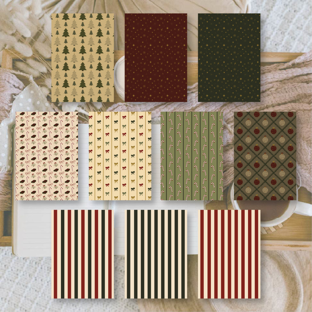 Christmas | Background paper for junk journal | 14,8x21 cm
