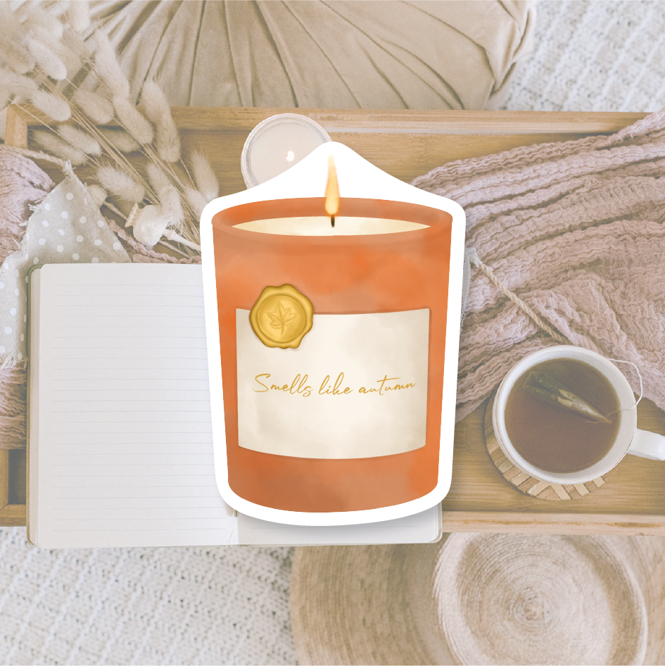 Smells like autumn | Die cut sticker