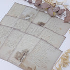 Old diary ephemera paper | 7,4 x 10,5 cm | 3×8 designs