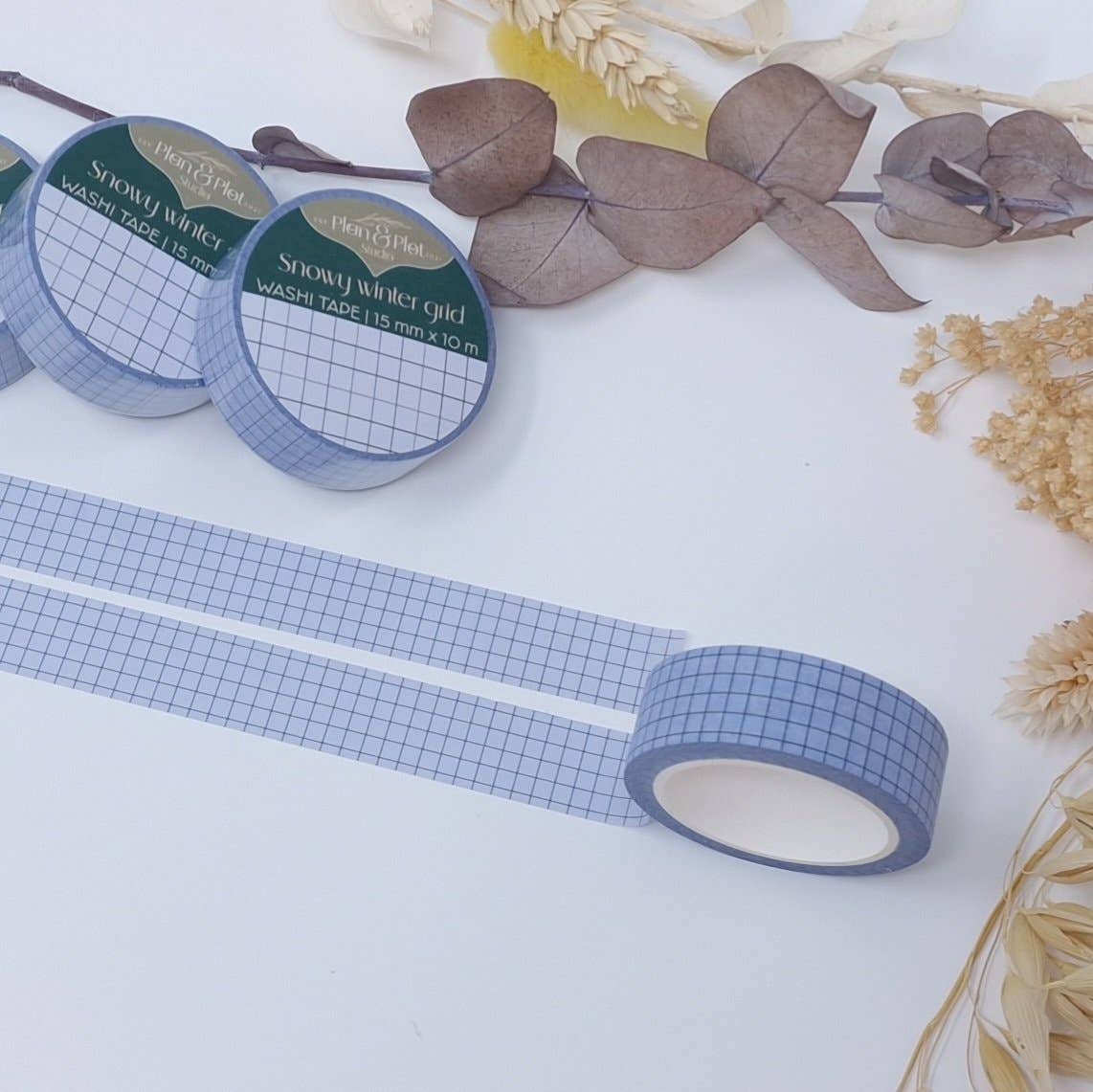 Snowy Winter Grid | Washi tape