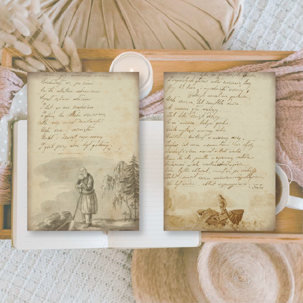 Old diary ephemera paper | 7,4 x 10,5 cm | 3×8 designs