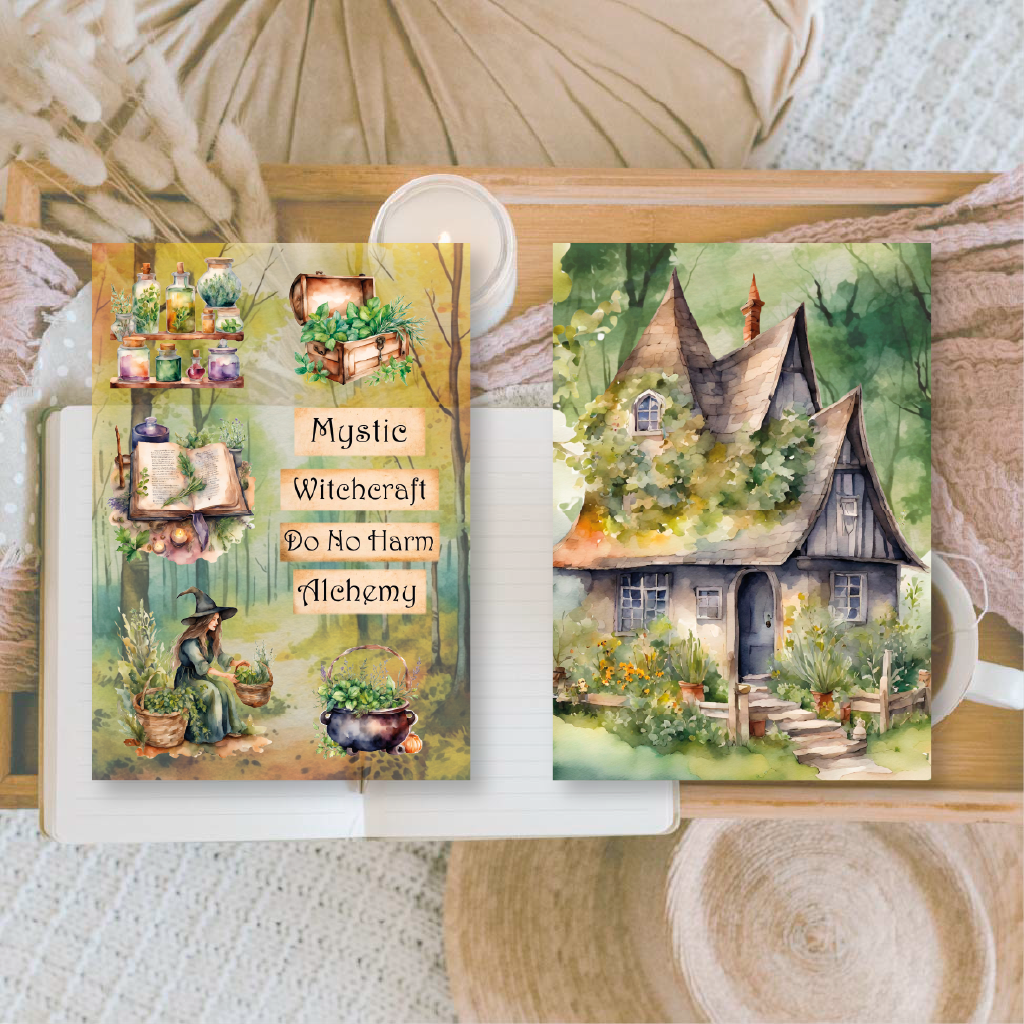 Earth witches Scrap paper | 7,4 x 10,5 cm | 3×8 designs