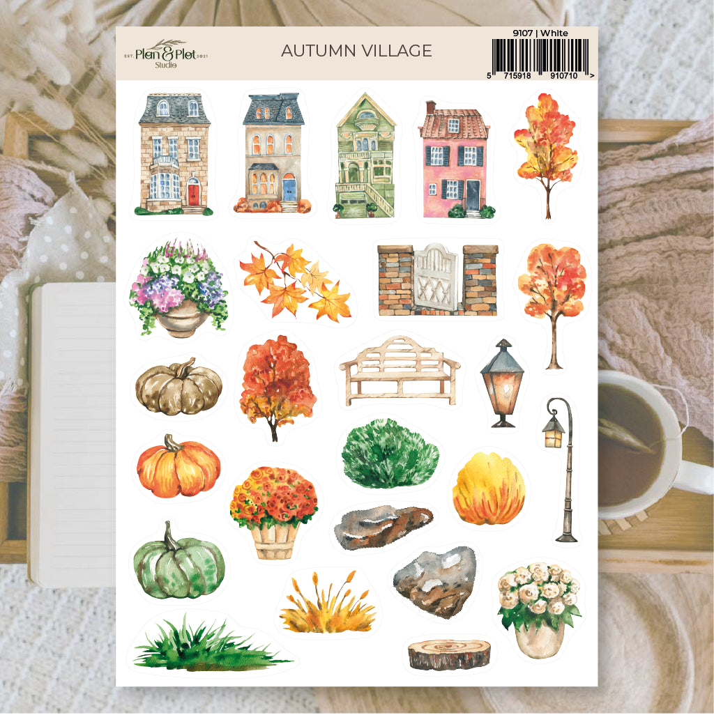 Autumn village | Stickers