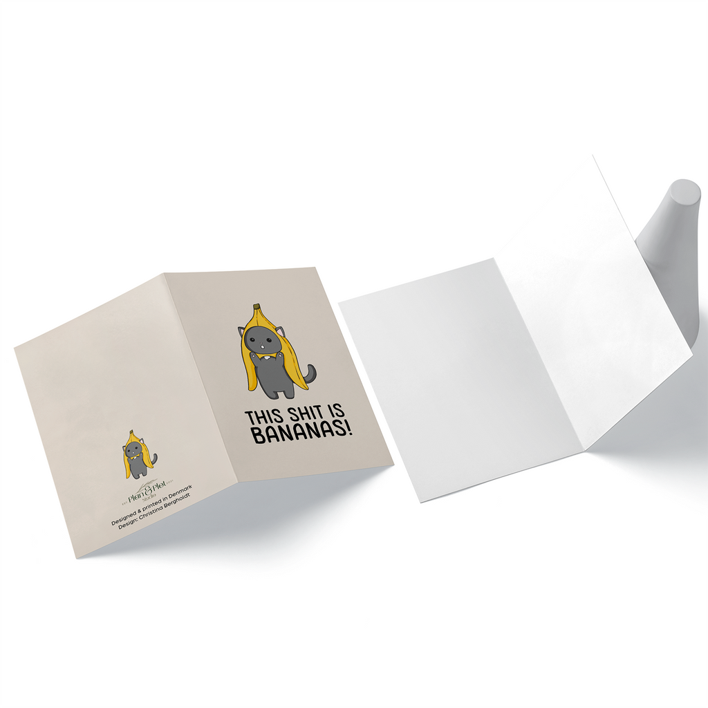 This shit is bananas | A6 greeting card