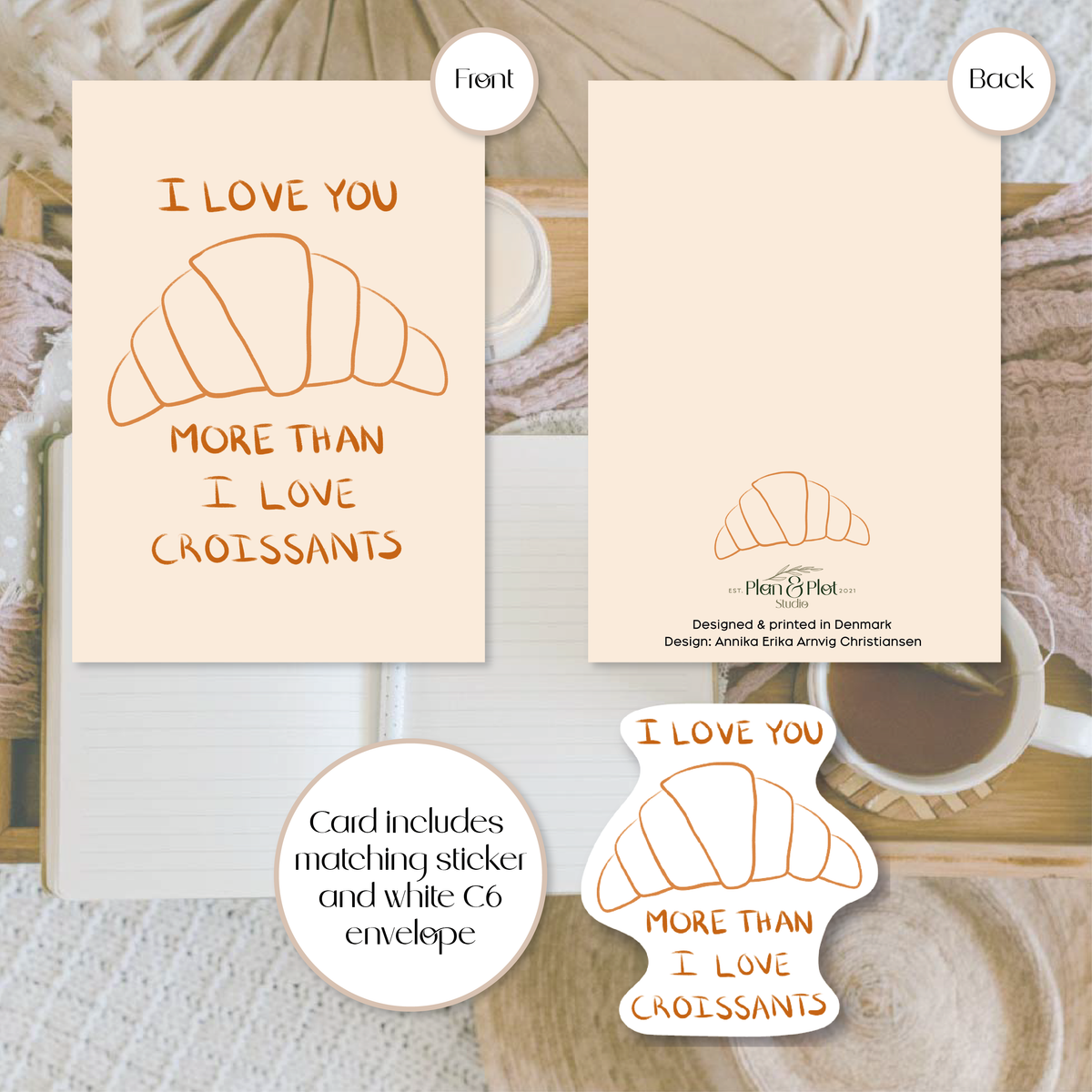 Croissants | A6 greeting card