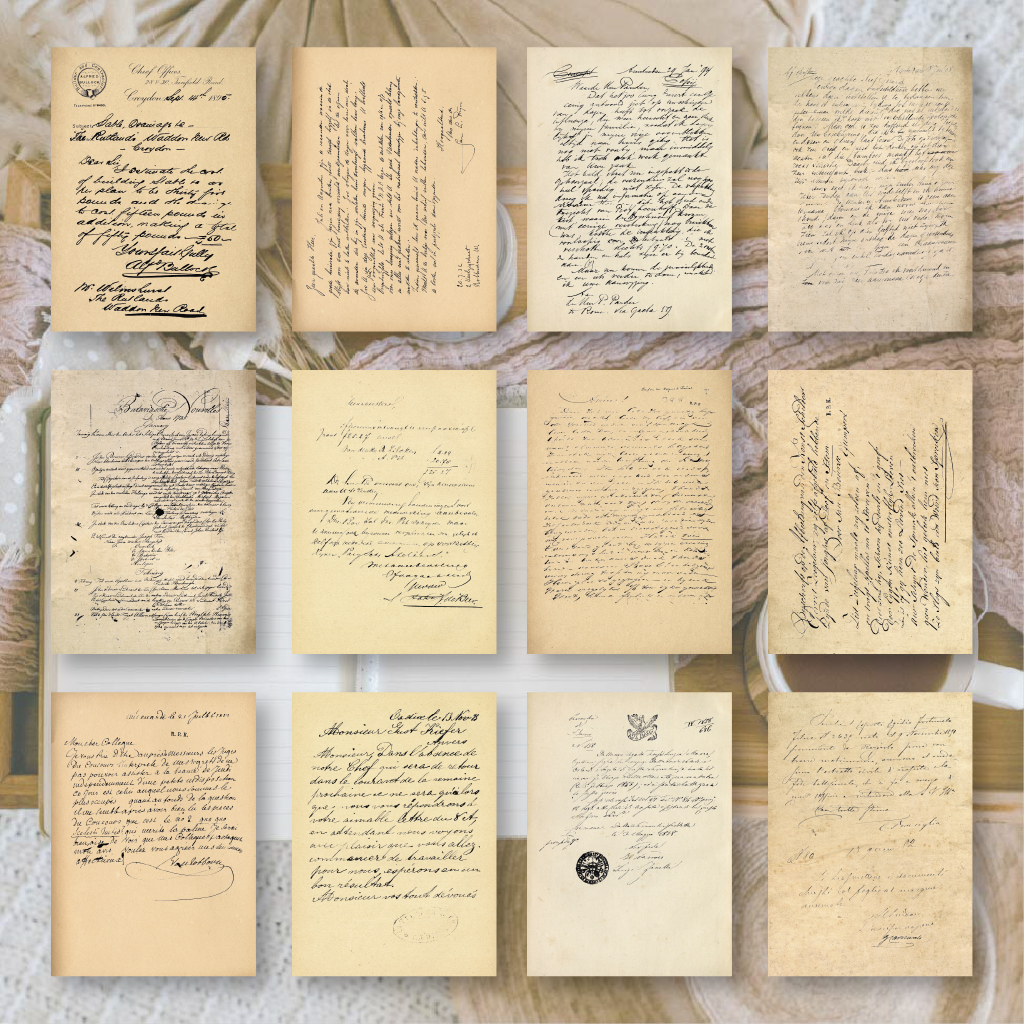 Letters | Ephemera paper | 10,5x14,8 cm | 3×8 designs