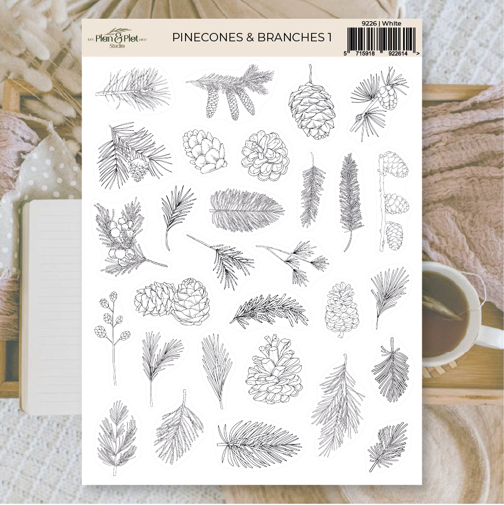 Pinecones & branches 1 | Stickers