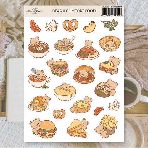 Bear & comfort food | Stickers