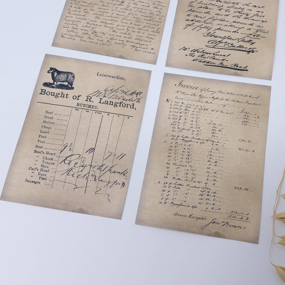 Written records ephemera paper | 7,4x10,5 cm | 3×8 designs