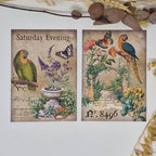 Antique garden Scrap paper | 10,5 x 14,8 cm | 3×8 designs