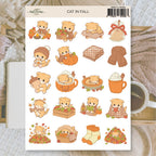 Cat in fall  | Stickers