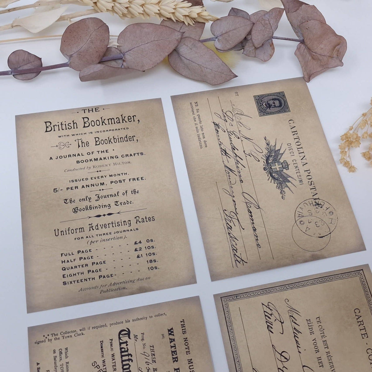 Written records ephemera paper | 7,4x10,5 cm | 3×8 designs