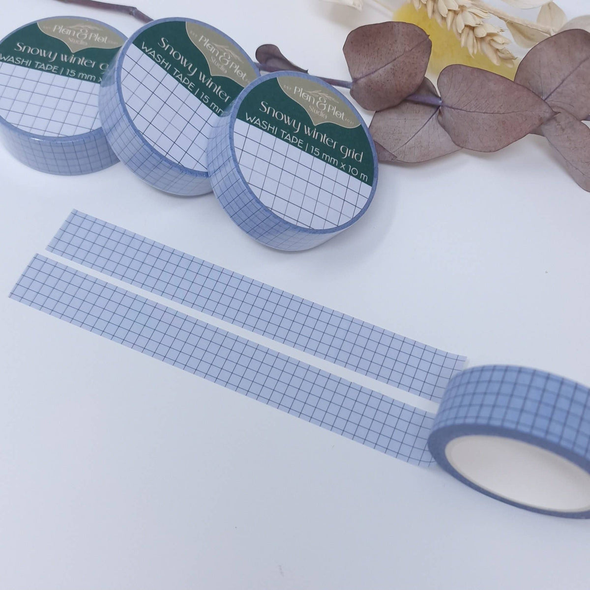 Snowy Winter Grid | Washi tape