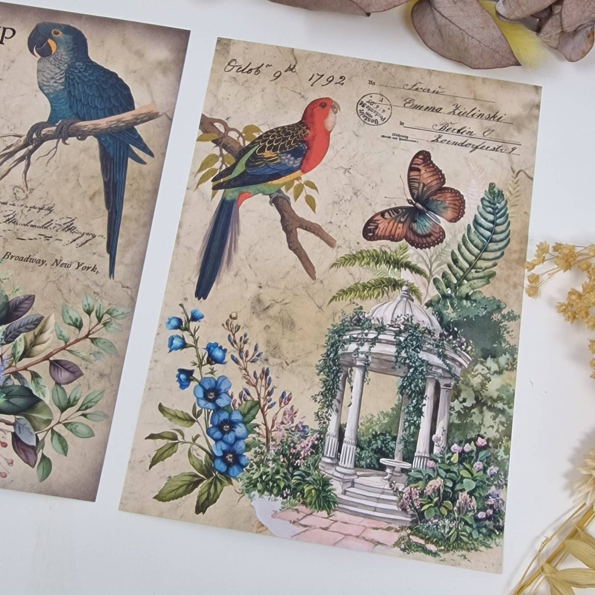 Antique garden Scrap paper | 10,5 x 14,8 cm | 3×8 designs