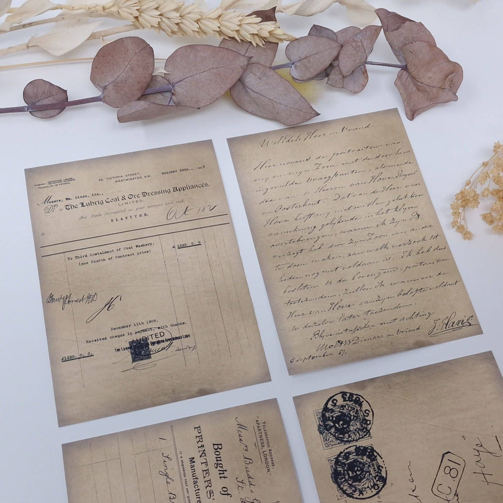 Written records ephemera paper | 7,4x10,5 cm | 3×8 designs