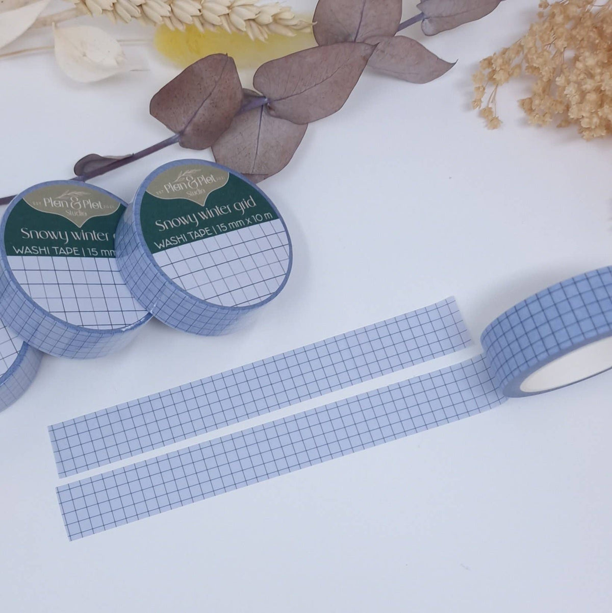 Snowy Winter Grid | Washi tape