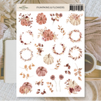 Pumpkins & flowers | Stickers