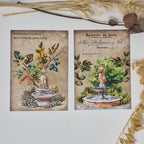 Antique garden Scrap paper | 10,5 x 14,8 cm | 3×8 designs