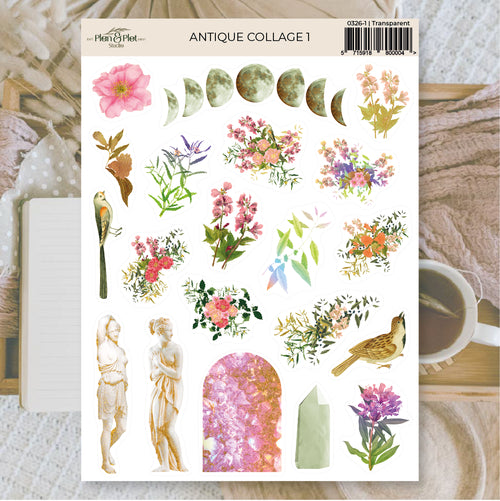 Antique collage 1 | Stickers