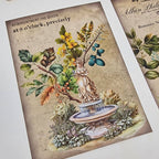 Antique garden Scrap paper | 10,5 x 14,8 cm | 3×8 designs