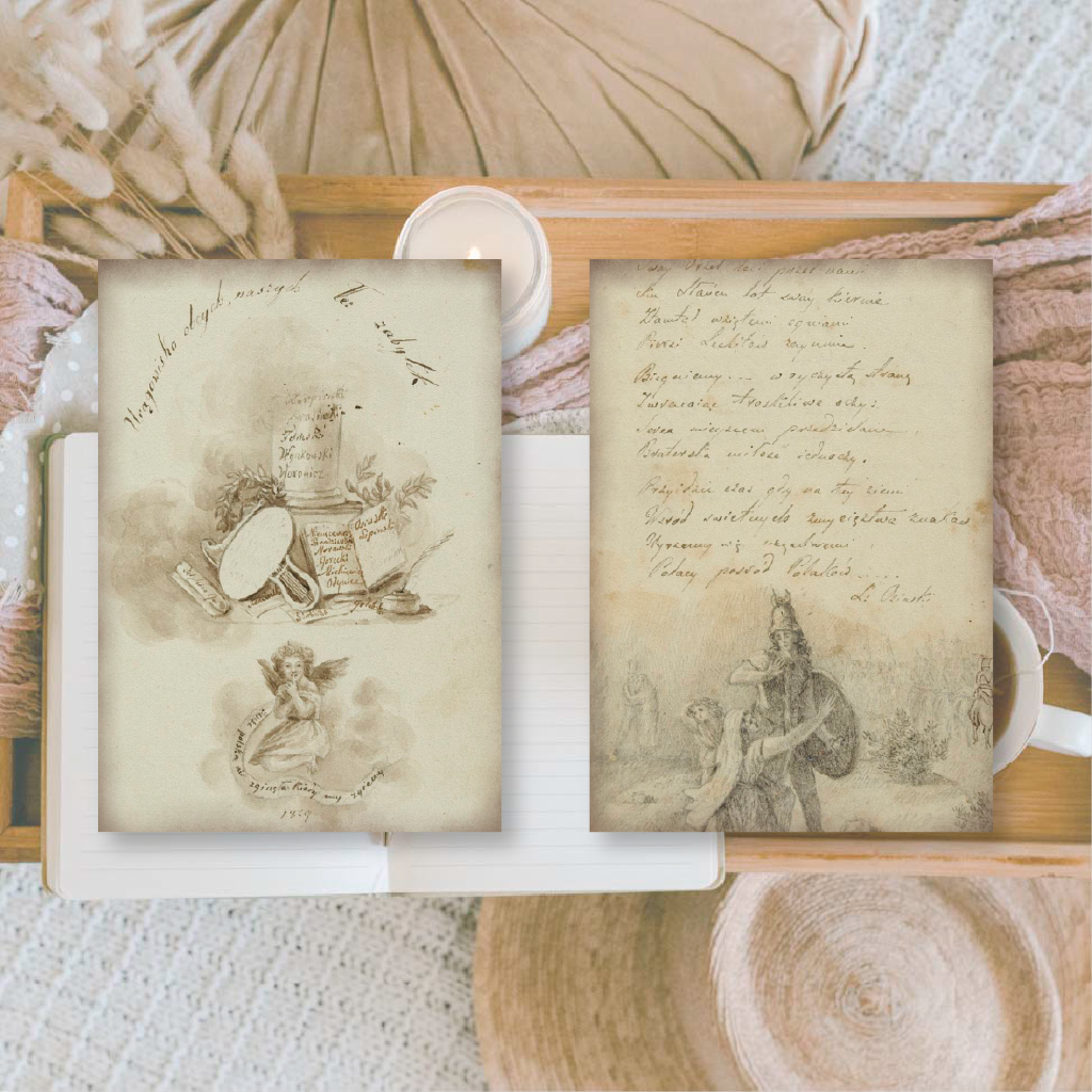 Old diary ephemera paper | 7,4 x 10,5 cm | 3×8 designs