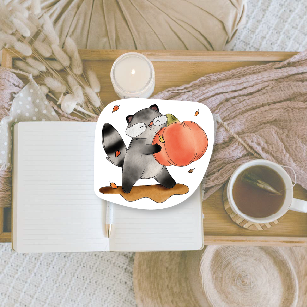 Racoon | Die cut sticker
