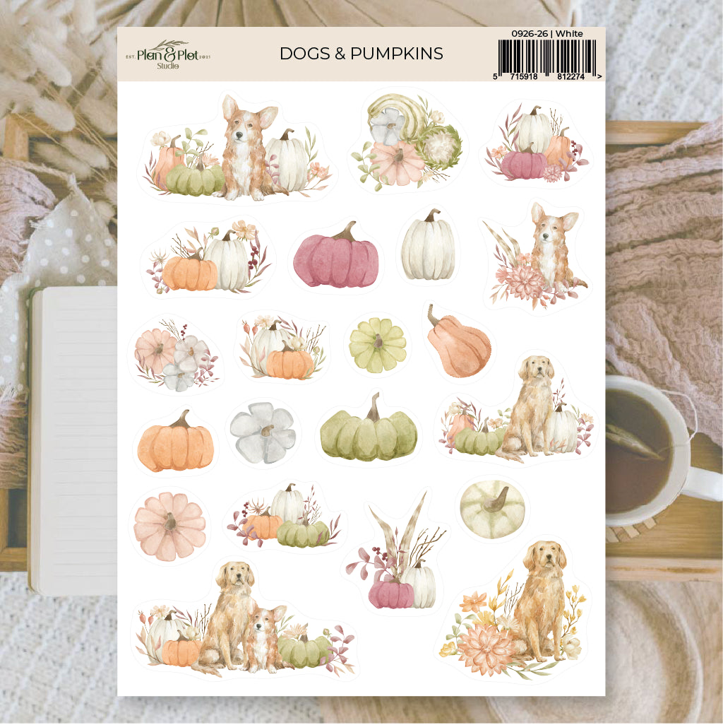 Dogs & pumpkins  | Stickers