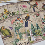 Antique garden Scrap paper | 10,5 x 14,8 cm | 3×8 designs