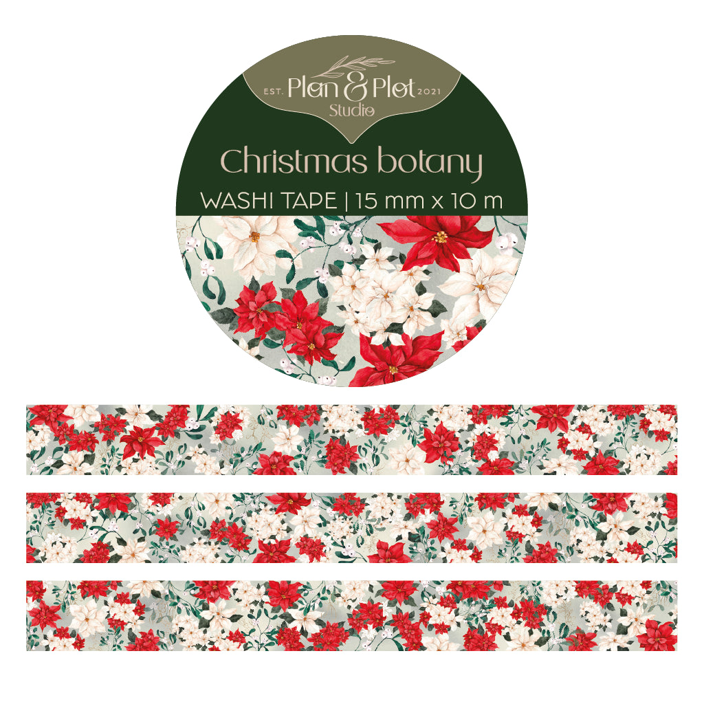 Christmas Botany | 15 mm x 10 m | Washi tape
