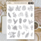Pinecones & branches 2 | Stickers