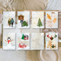 Winter town Scrap paper | 7,4 x 10,5 cm | 3×8 designs