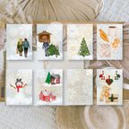Winter town Scrap paper | 7,4 x 10,5 cm | 3×8 designs