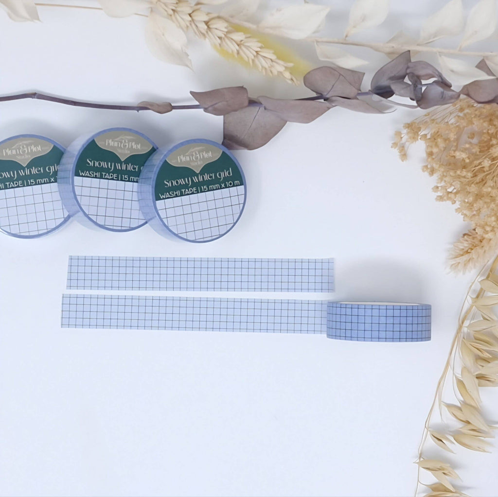 Snowy Winter Grid | Washi tape