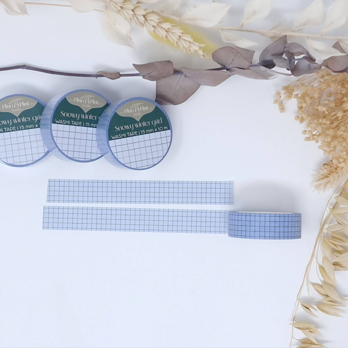 Snowy Winter Grid | Washi tape