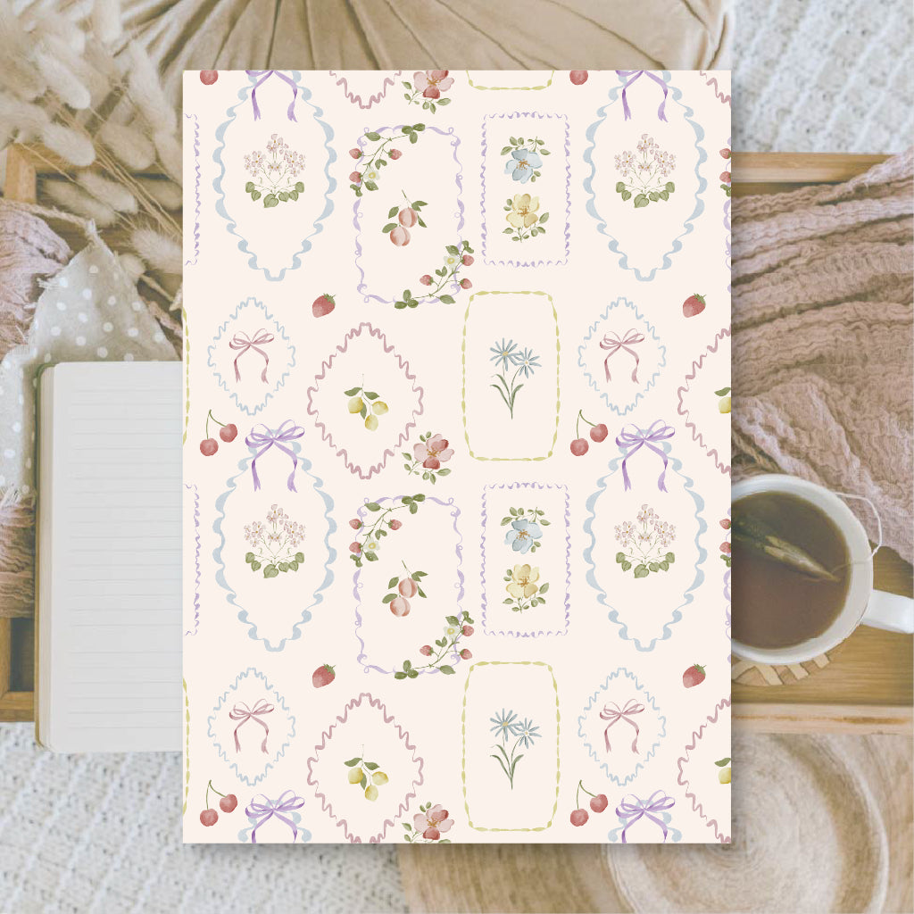 Floral | Background scrap paper | 14,8x21 cm | 2×10 designs