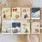 Christmas in Midnight Forest scrap paper | 7,4 x 10,5 cm | 3×8 designs