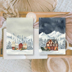 Christmas in Midnight Forest scrap paper | 7,4 x 10,5 cm | 3×8 designs