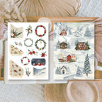 Christmas in Midnight Forest Junk Journal Book